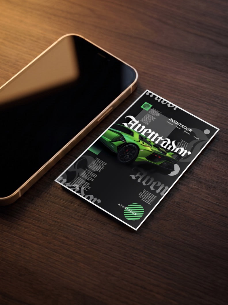 Lamborghini Aventador Cars Poster