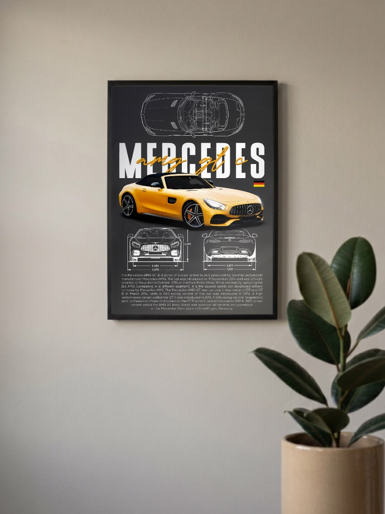 Mercedes AMG GT Redline Rush Cars Poster