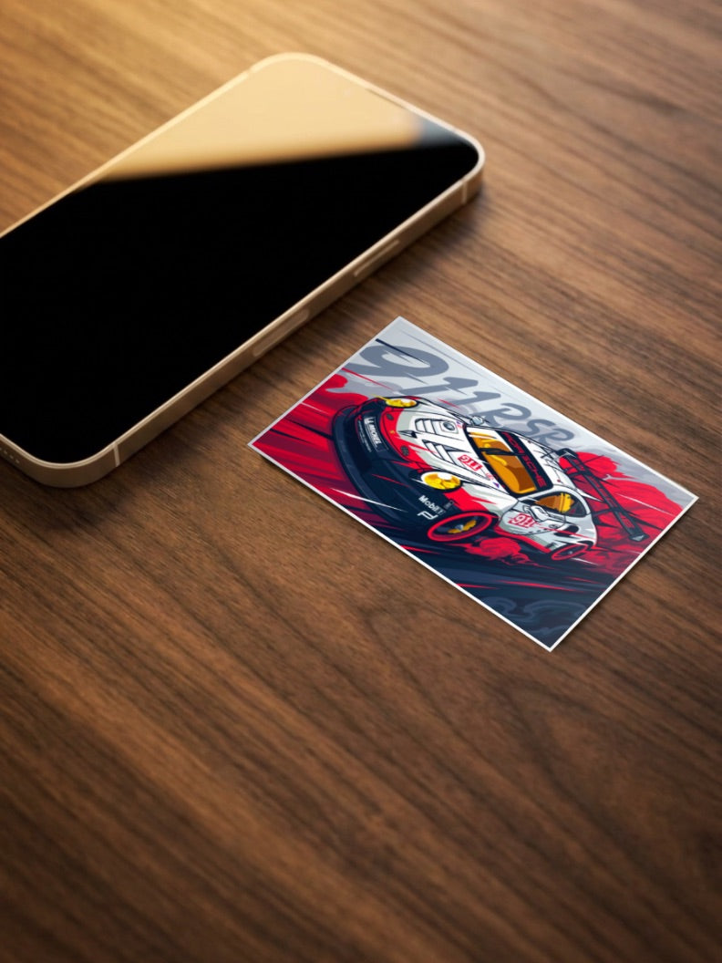 Porsche 911 RSR Car Poster