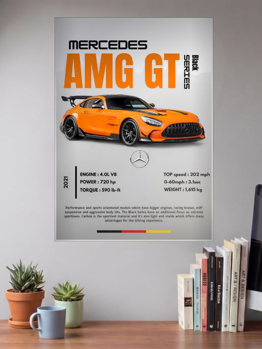 Mercedes AMG GT Black Series Apex Hunter Cars Poster