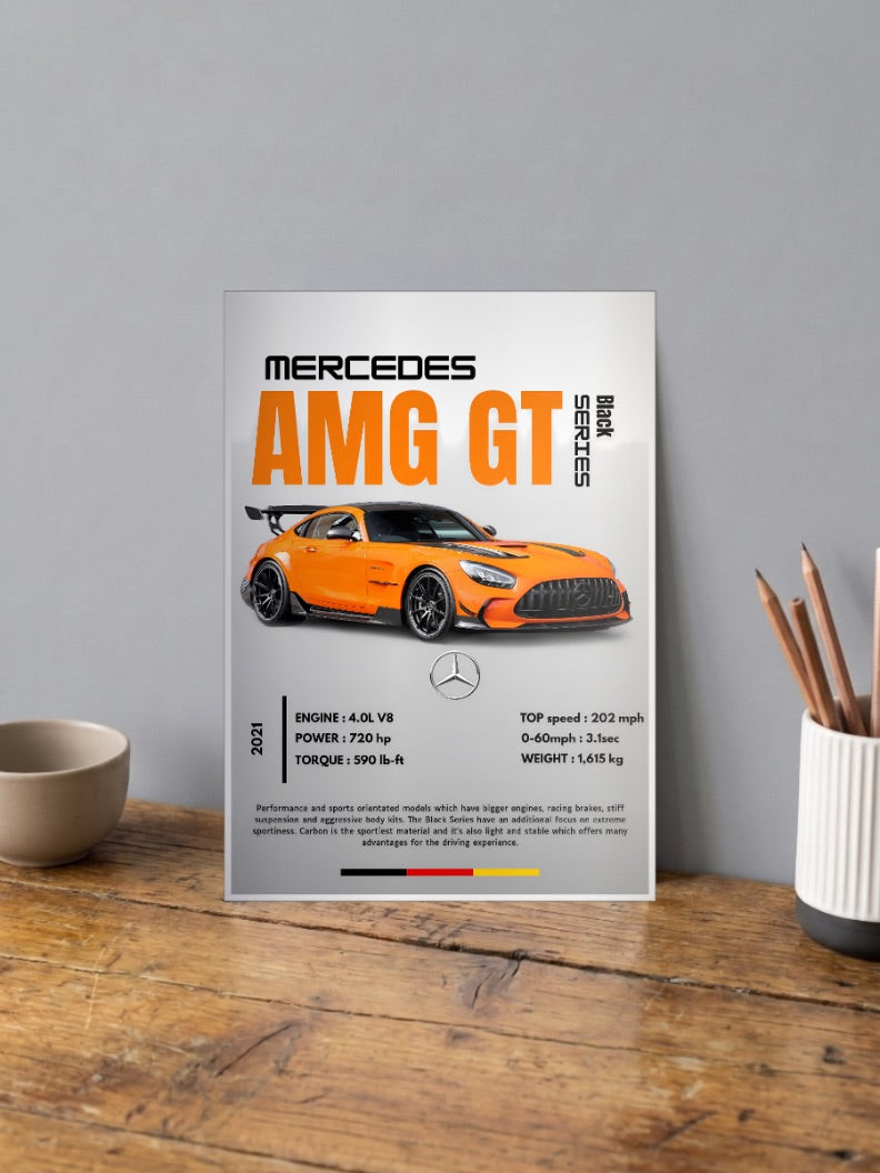 Mercedes AMG GT Black Series Apex Hunter Cars Poster
