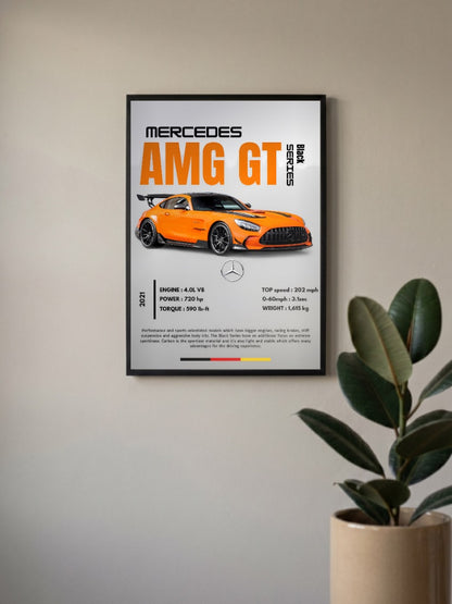Mercedes AMG GT Black Series Apex Hunter Cars Poster