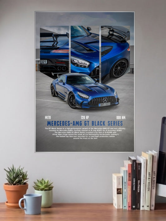 Mercedes AMG GT Black Series Cars Poster