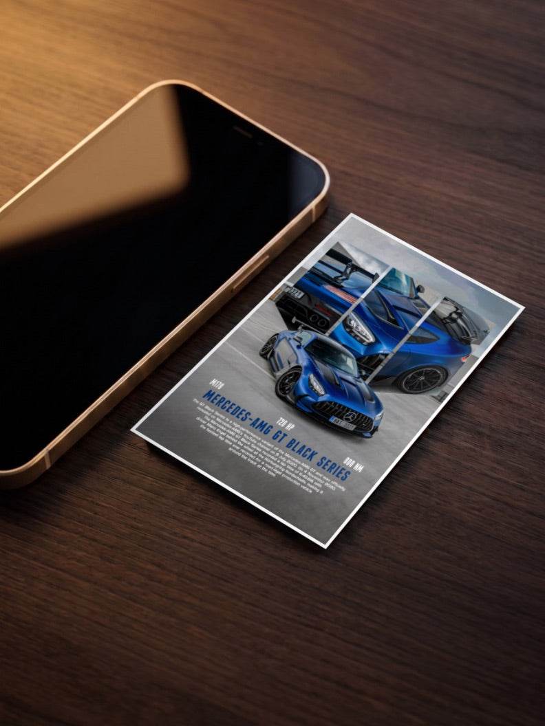 Mercedes AMG GT Black Series Cars Poster