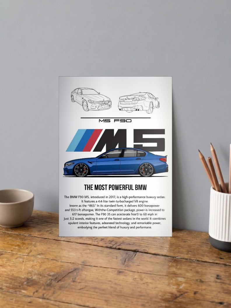 BMW M5 Cars Poster