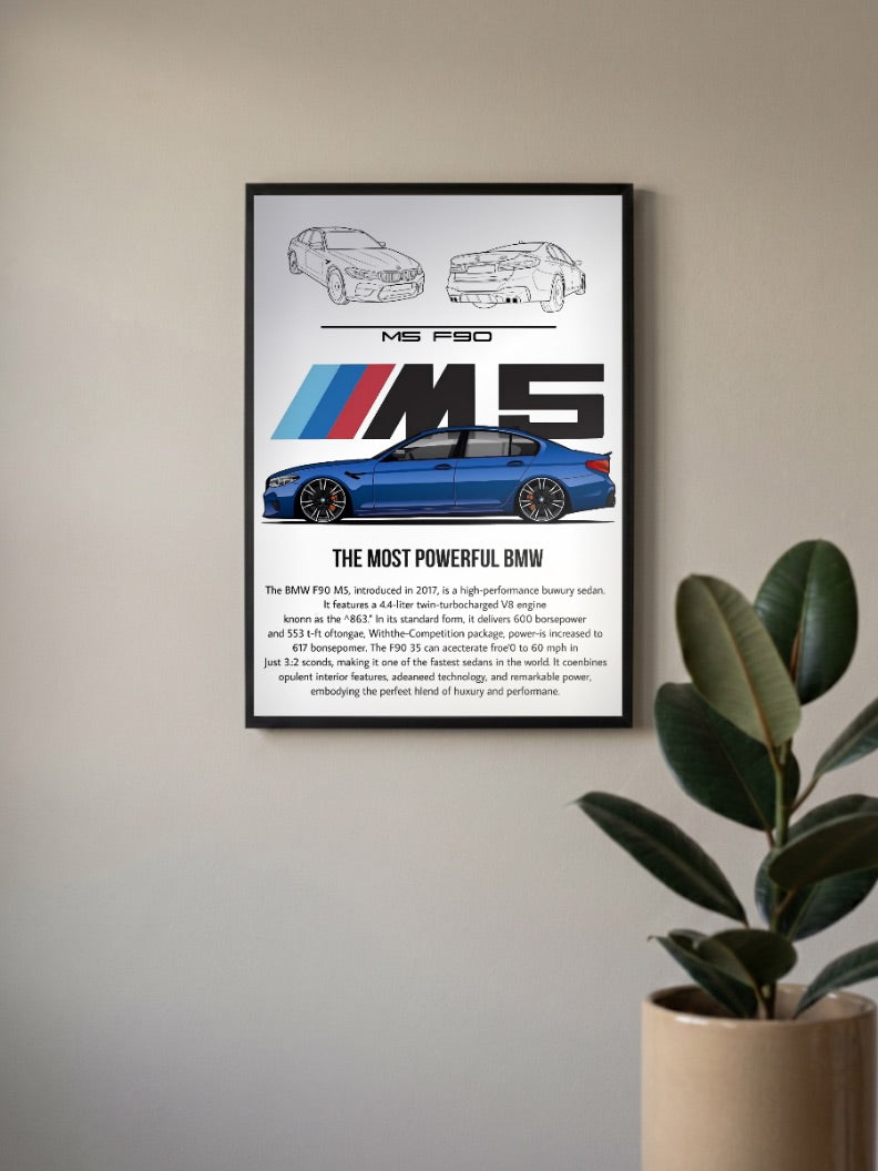 BMW M5 Cars Poster