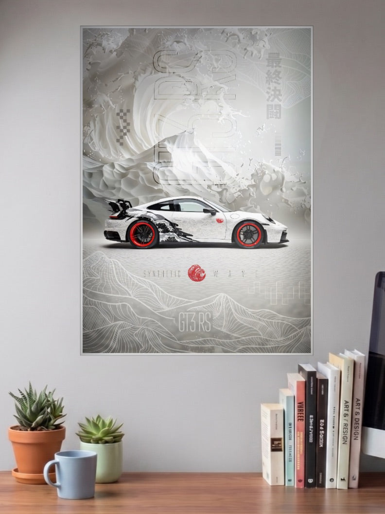 Porsche 911 GT Cars Poster