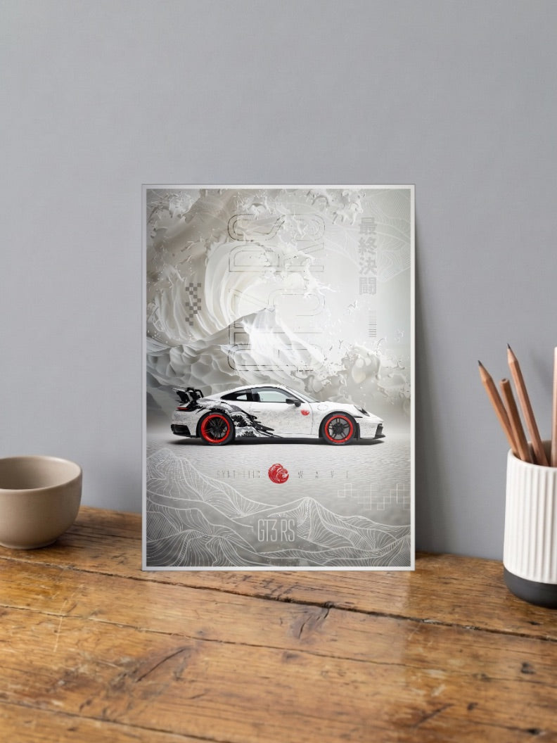 Porsche 911 GT Cars Poster