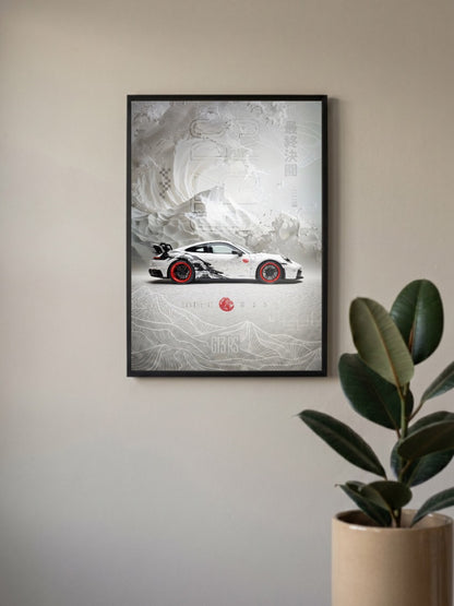 Porsche 911 GT Cars Poster