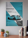 Porsche 911 Road Royalty Cars Poster