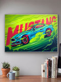 Street Style Ford Mustang GT Car Poster