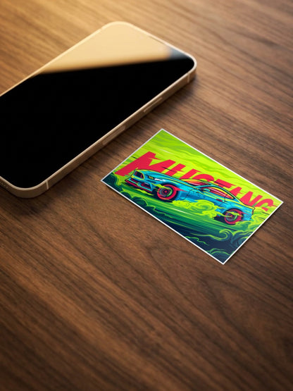 Street Style Ford Mustang GT Car Poster