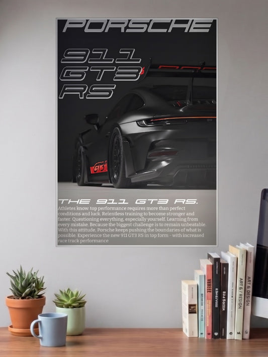 Porsche 911 GT3 RS Speed Bound Cars Poster