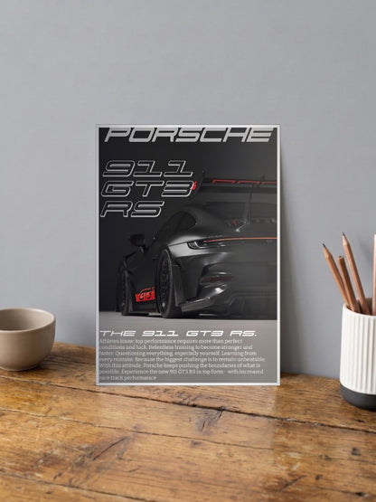 Porsche 911 GT3 RS Speed Bound Cars Poster