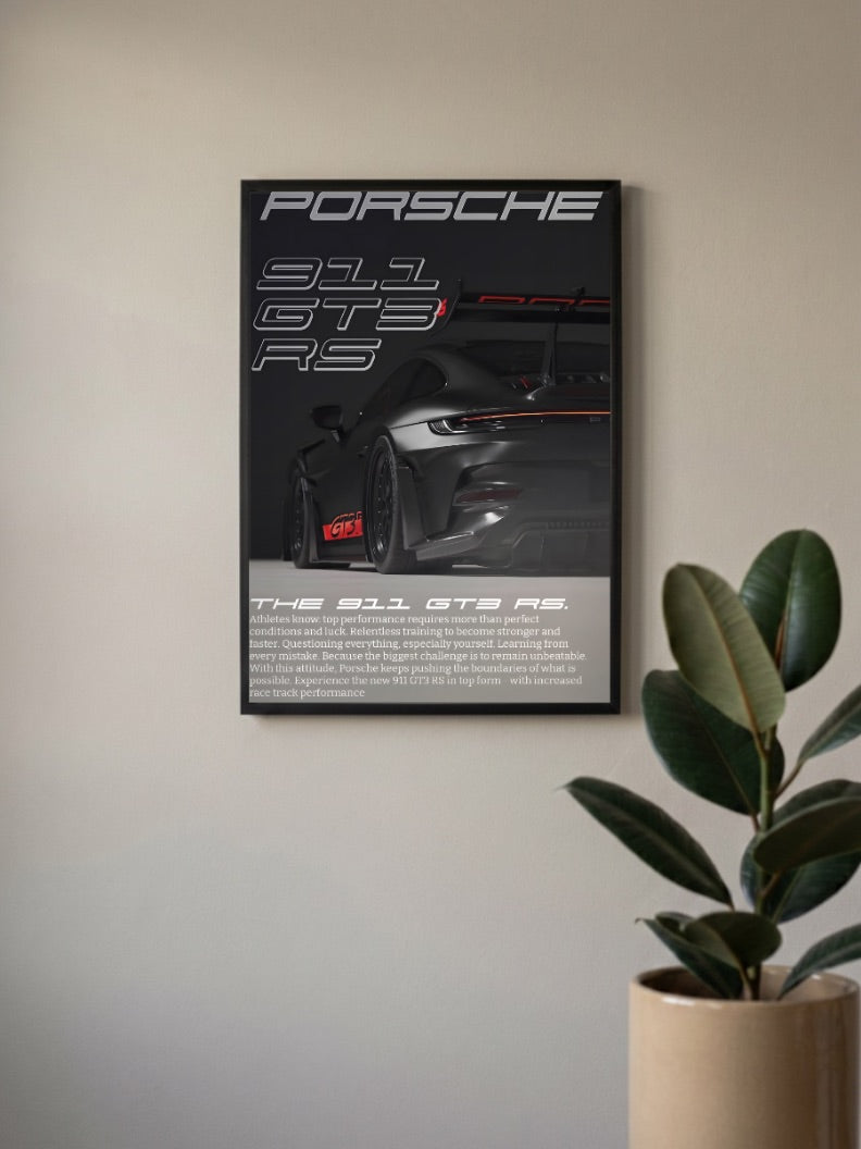 Porsche 911 GT3 RS Speed Bound Cars Poster