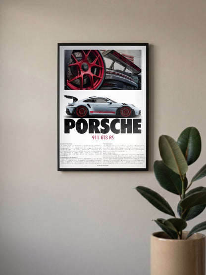 Porsche 911 GT3 RS Pure Adrenaline Cars Poster