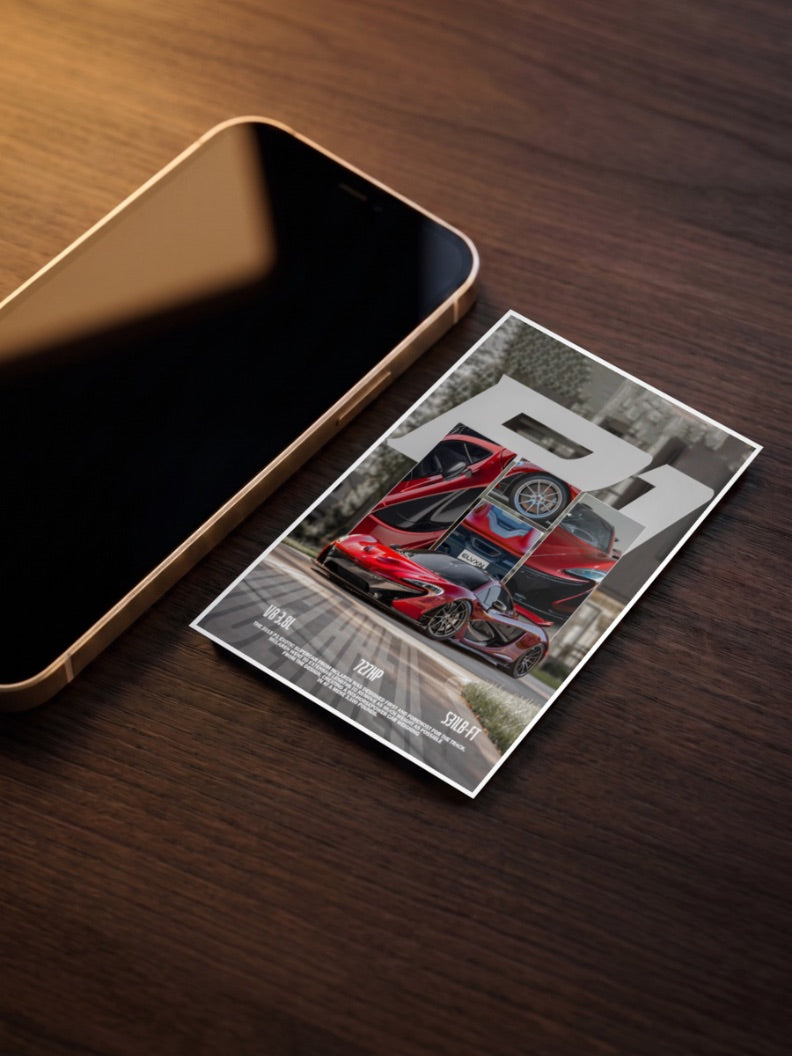 McLaren P1 Grip and Go Cars Poster