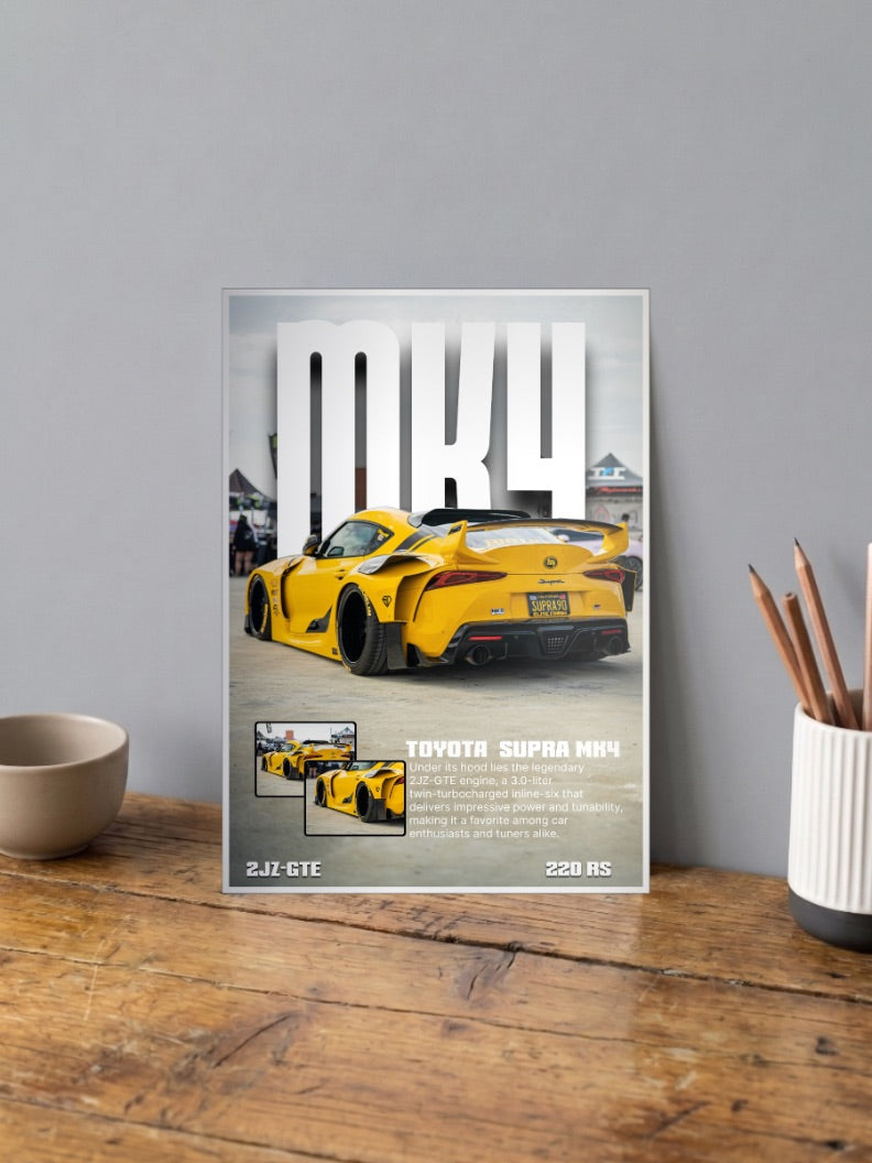 Toyota Supra MK4 Cars Poster