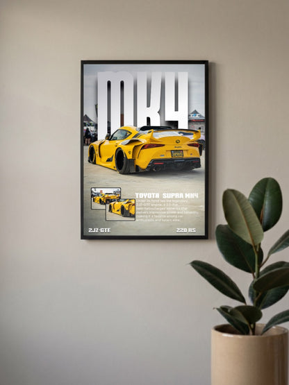 Toyota Supra MK4 Cars Poster