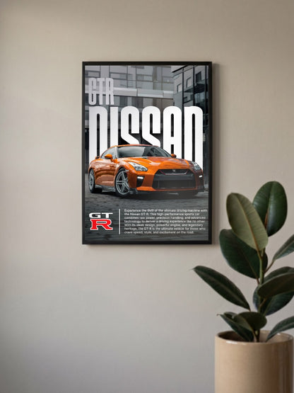 Nissan GT R Skyline Saga Cars Poster