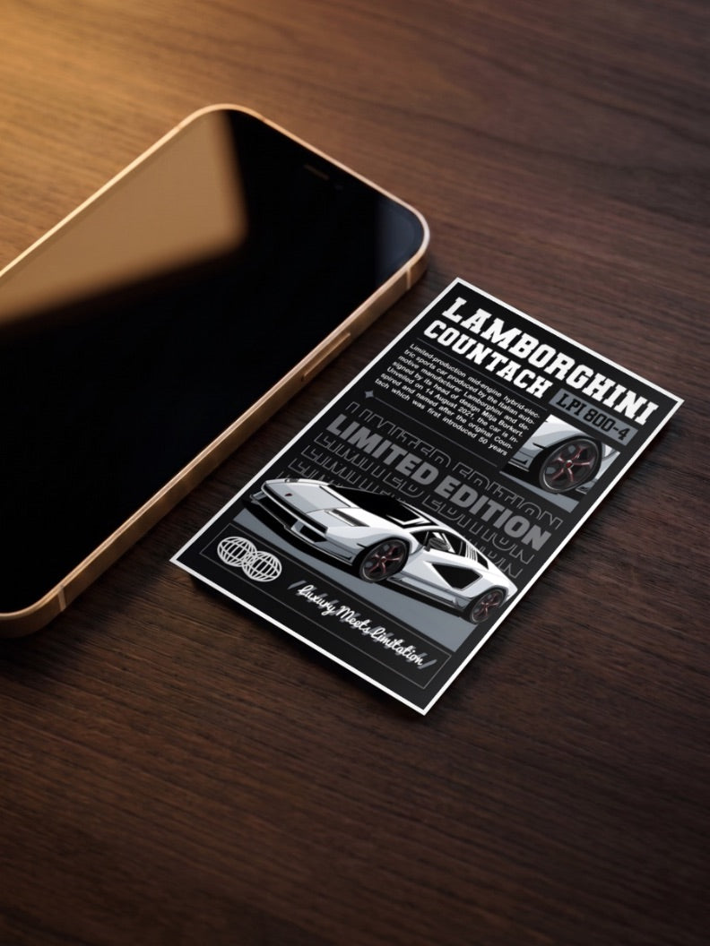 Lamborghini Countach LPI 804 Cars Poster