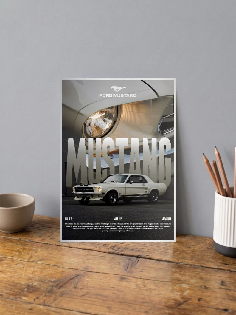 Ford Mustang Cars Poster