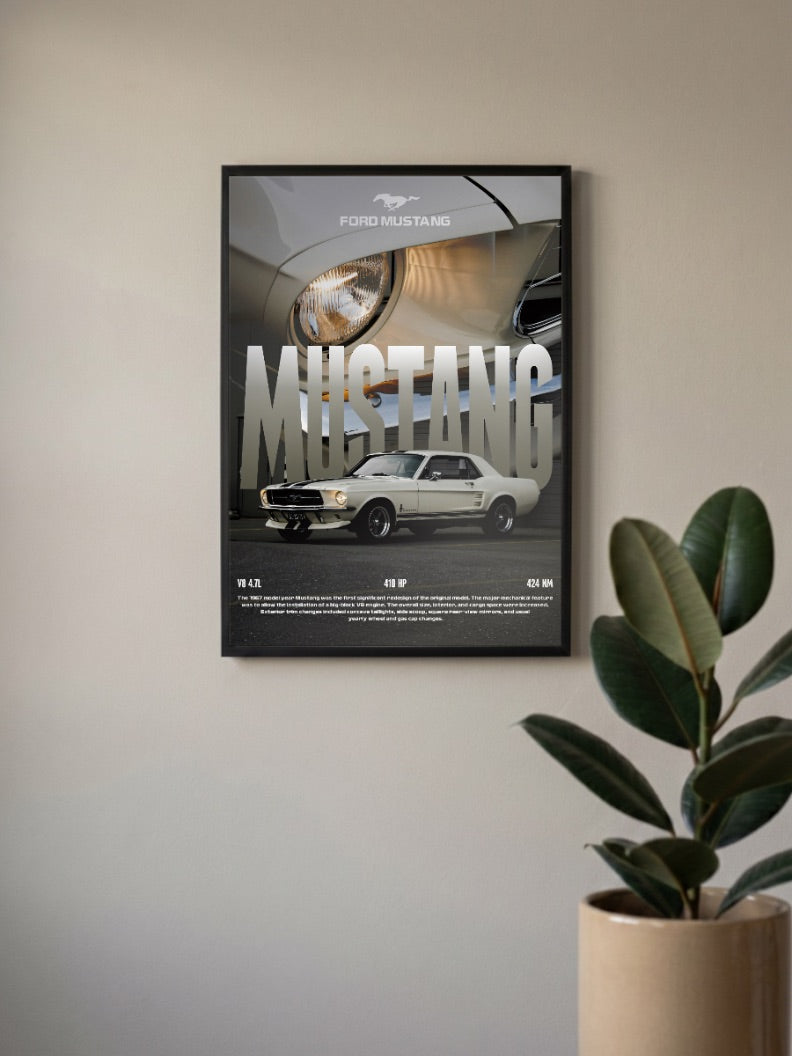 Ford Mustang Cars Poster