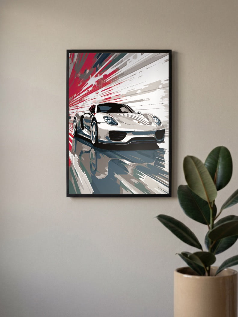 Porsche Car Poster