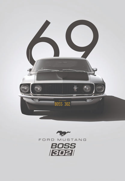 Ford Mustang GT Car Poster