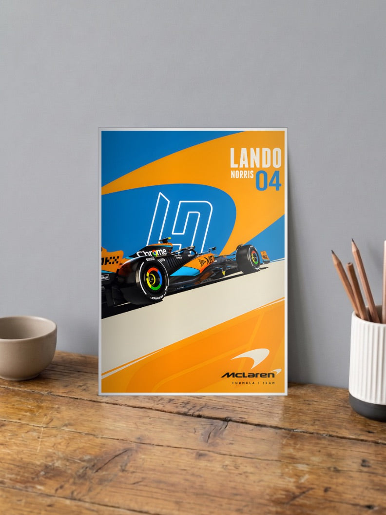 McLaren Lando Norris 04 Cars Poster