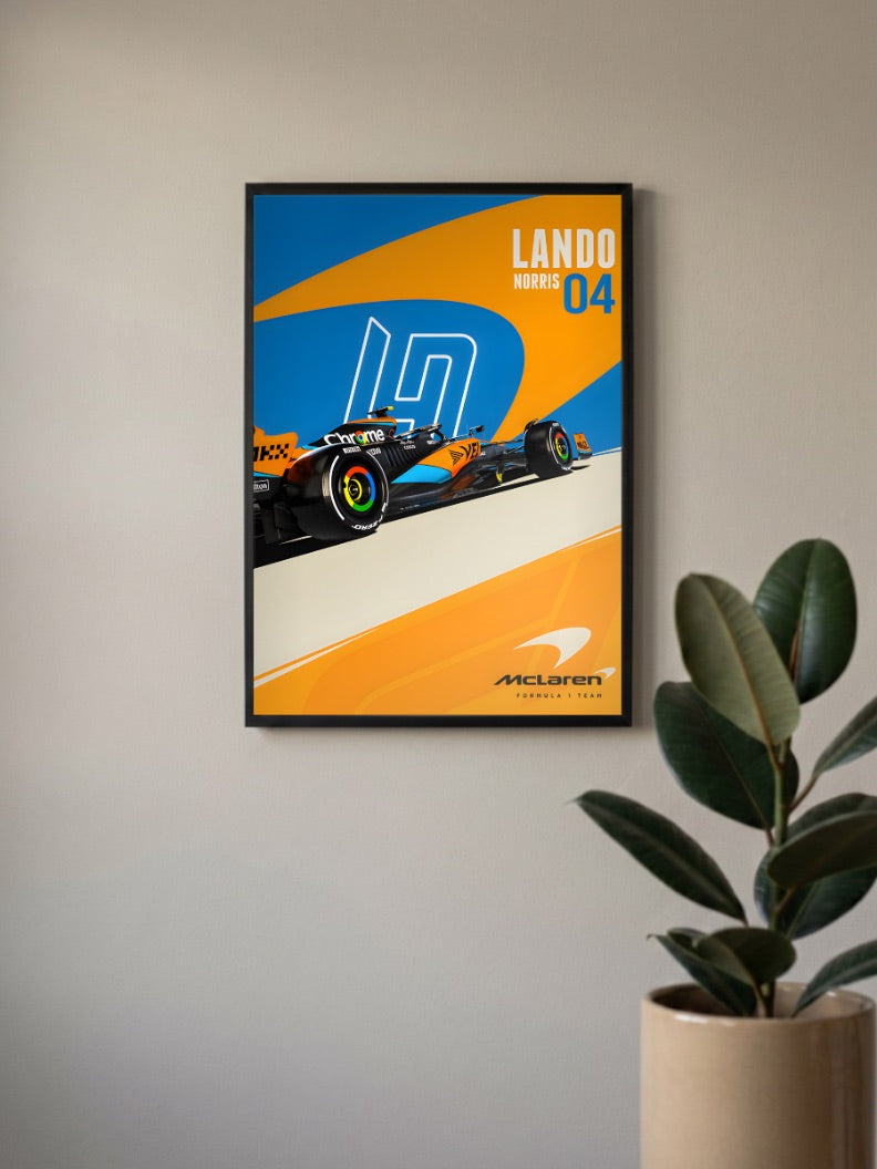 McLaren Lando Norris 04 Cars Poster