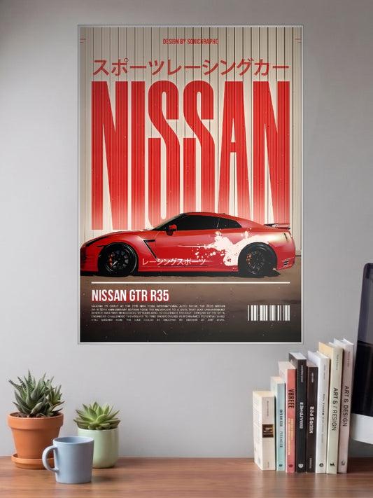 Nissan GT R R35 Cars Poster