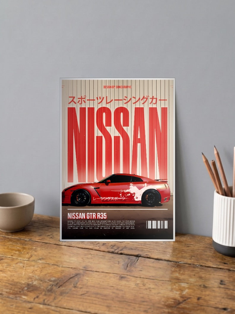Nissan GT R R35 Cars Poster