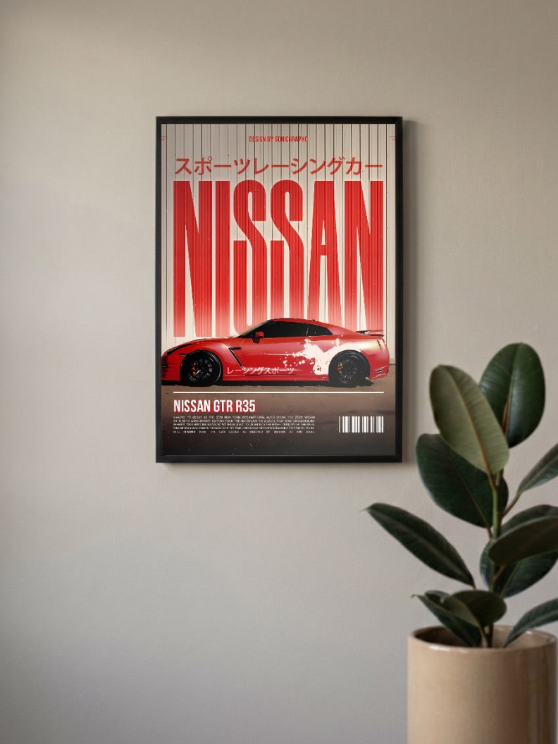 Nissan GT R R35 Cars Poster