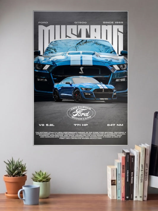 Ford Mustang GT500 Cars Poster