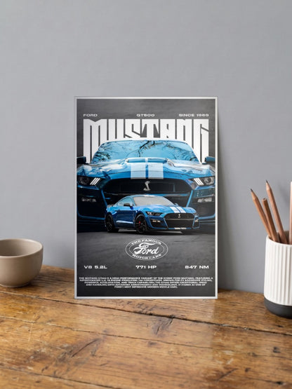 Ford Mustang GT500 Cars Poster