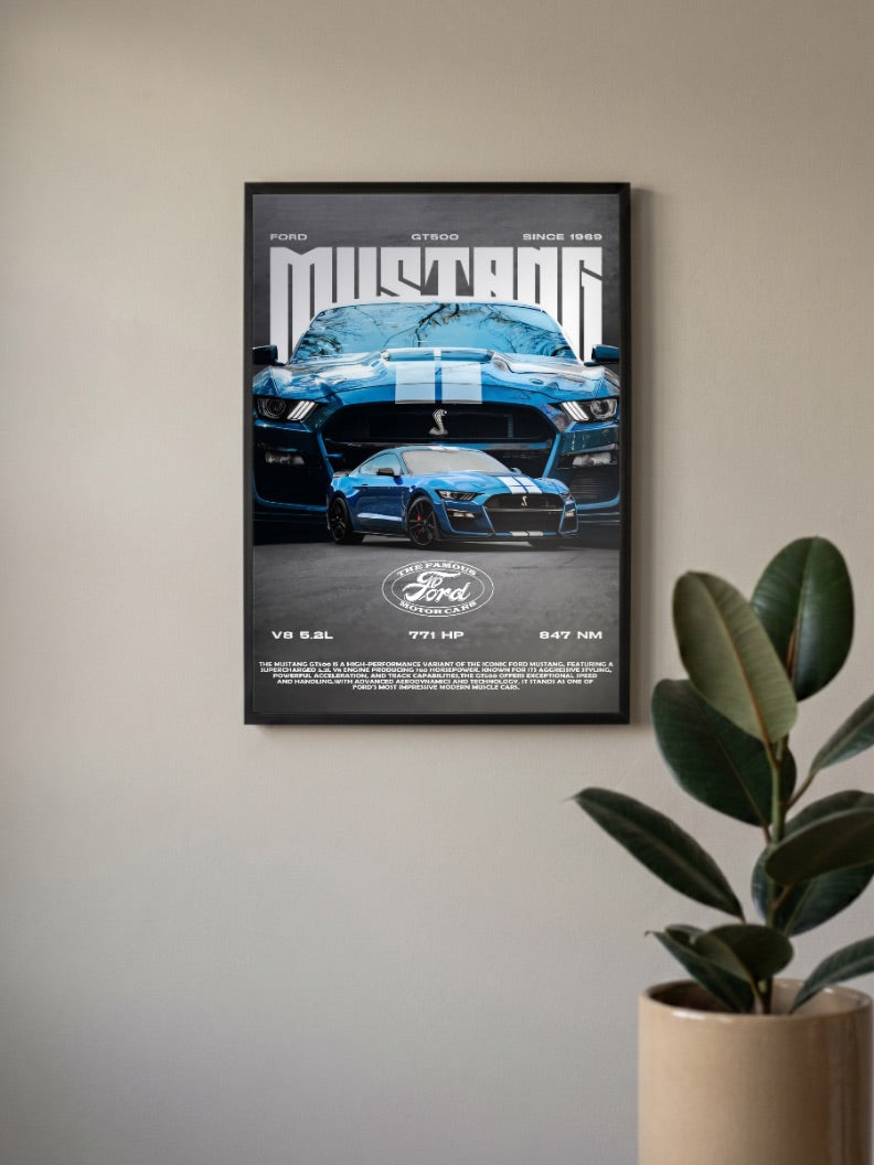 Ford Mustang GT500 Cars Poster