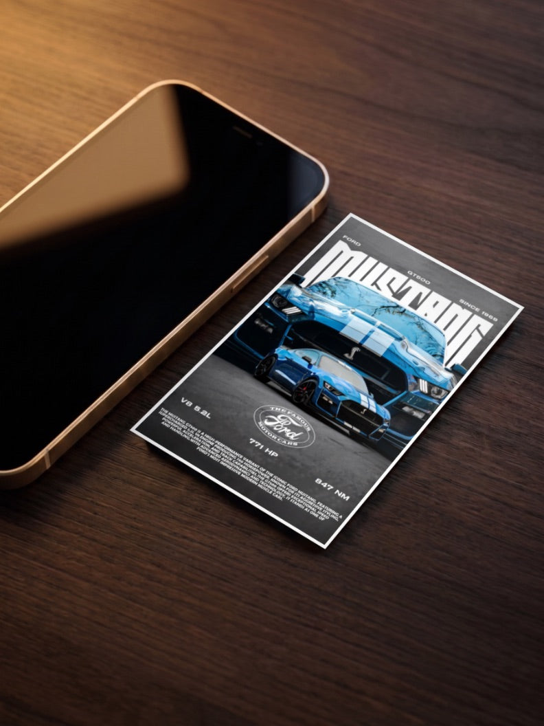 Ford Mustang GT500 Cars Poster