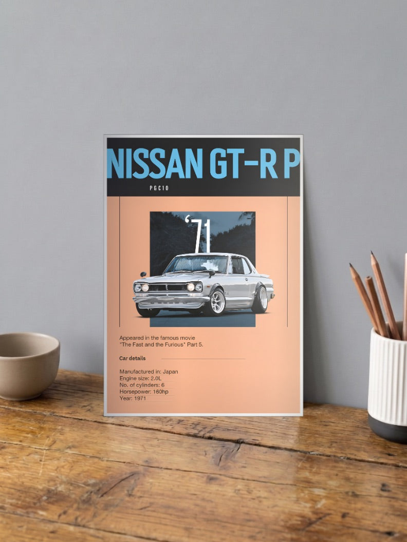Nissan GT R Cars Poster
