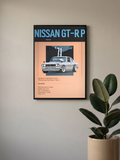 Nissan GT R Cars Poster