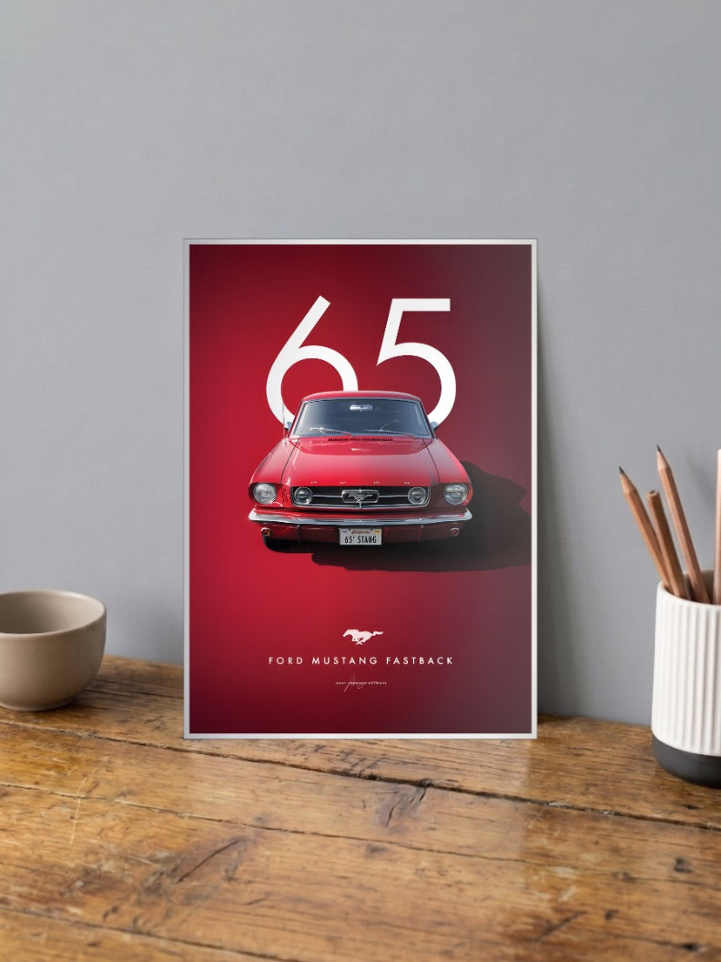 Ford Mustang Fastback Cars Poster