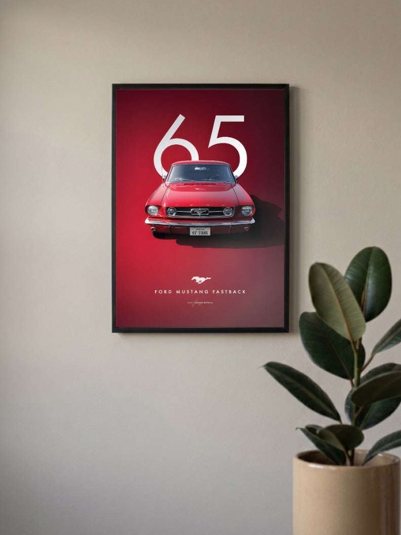 Ford Mustang Fastback Cars Poster