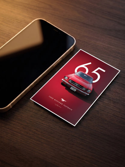 Ford Mustang Fastback Cars Poster