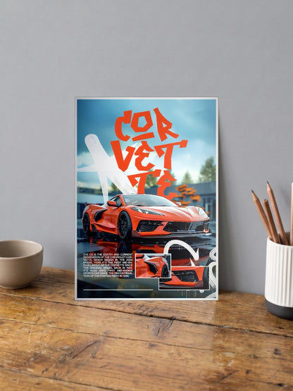 Chevrolet Corvette Cars Poster