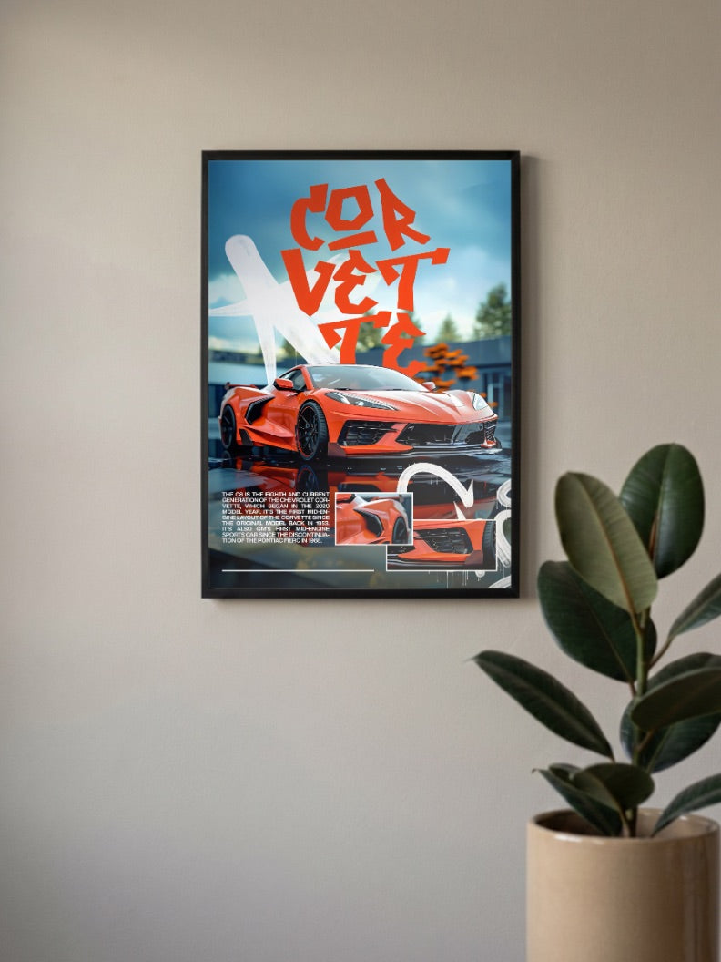 Chevrolet Corvette Cars Poster