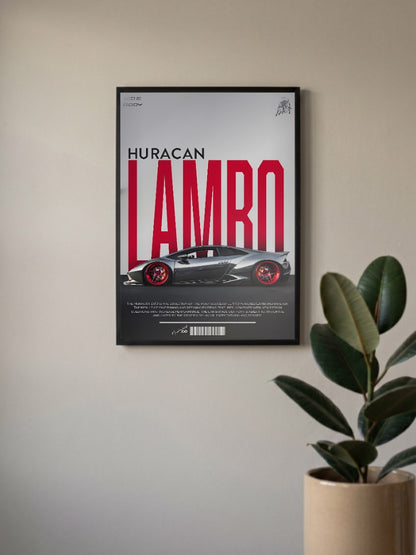 Lamborghini Lambo Huracan Cars Poster