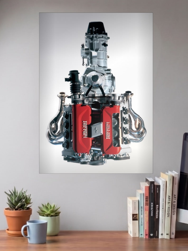 Ferrari engine Cars Poster