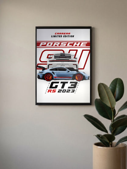 Porsche GT3 RS 2023 Carrier limited edition Cars Poster