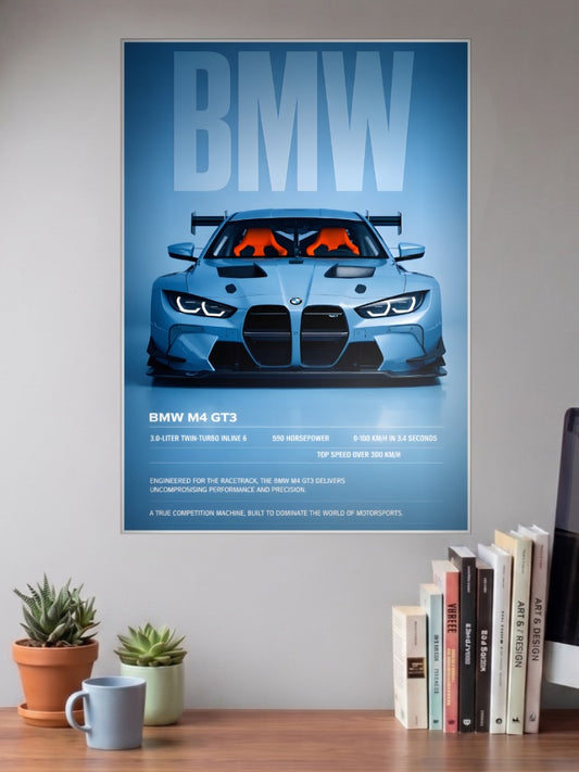 BMW M4 GT3 Cars Poster