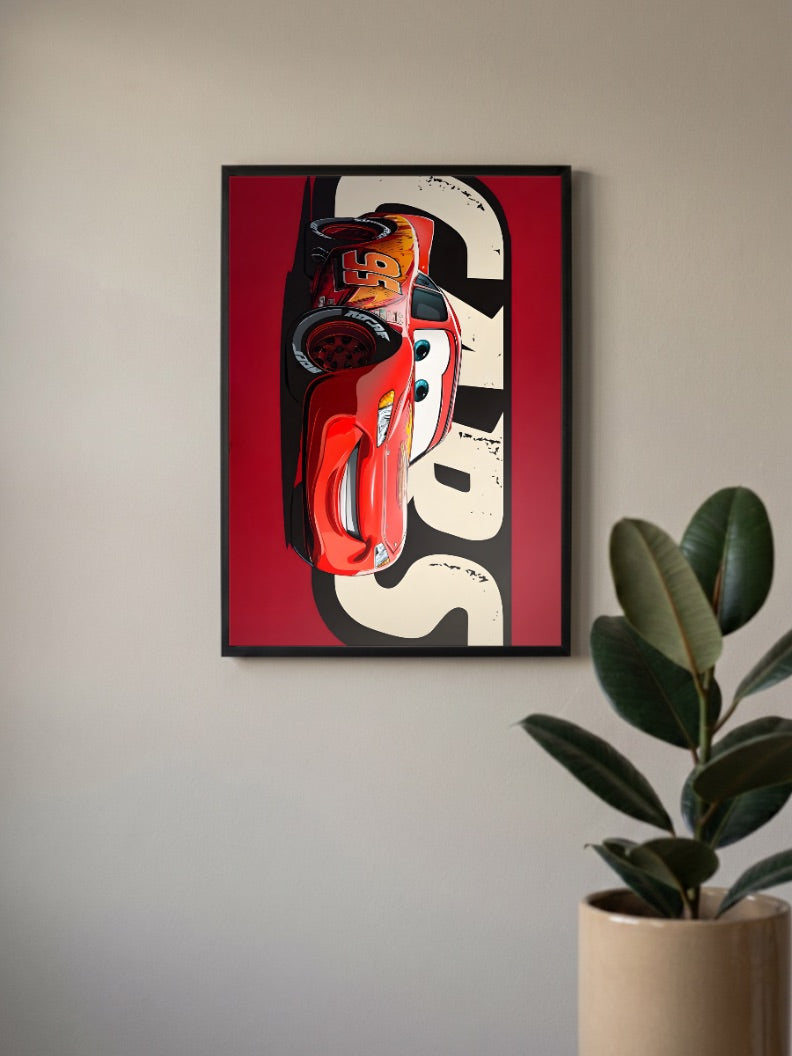LIGHTING MCQUEEN Cars Poster
